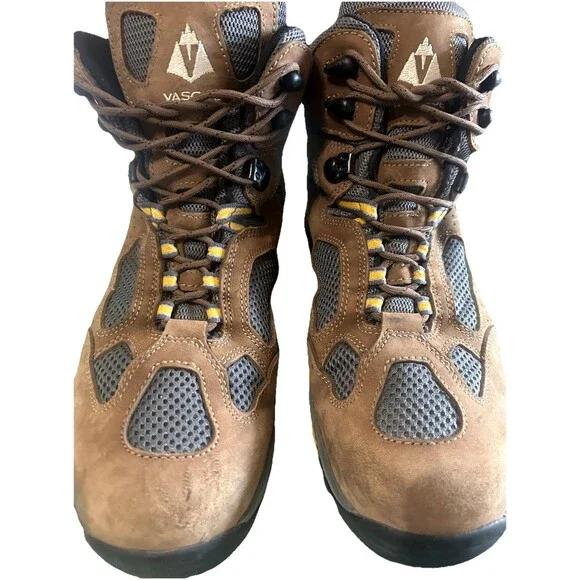 VASQUE Breeze GoreTex Mens 13M Hiking BootsBrown Leather Nubuck Vibram 7462